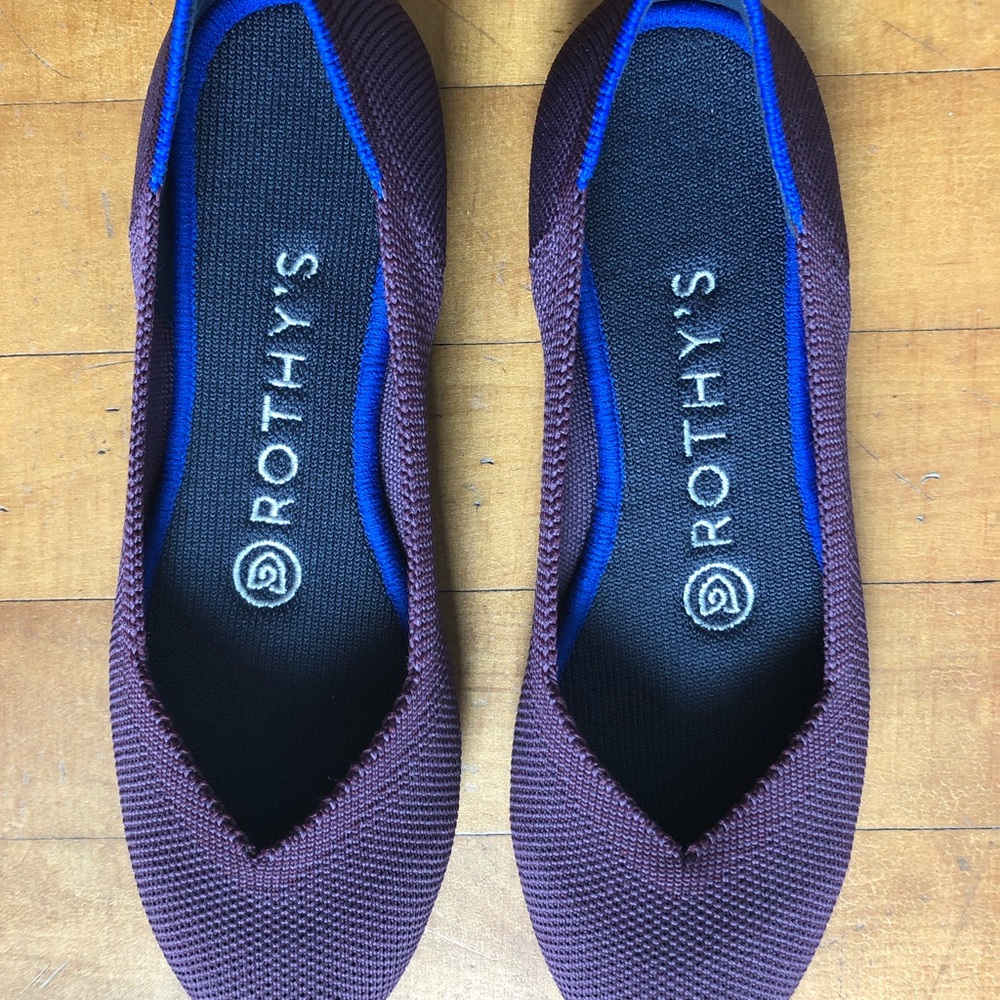 Size 5 Wine Rothy’s Flats - Retired Color!